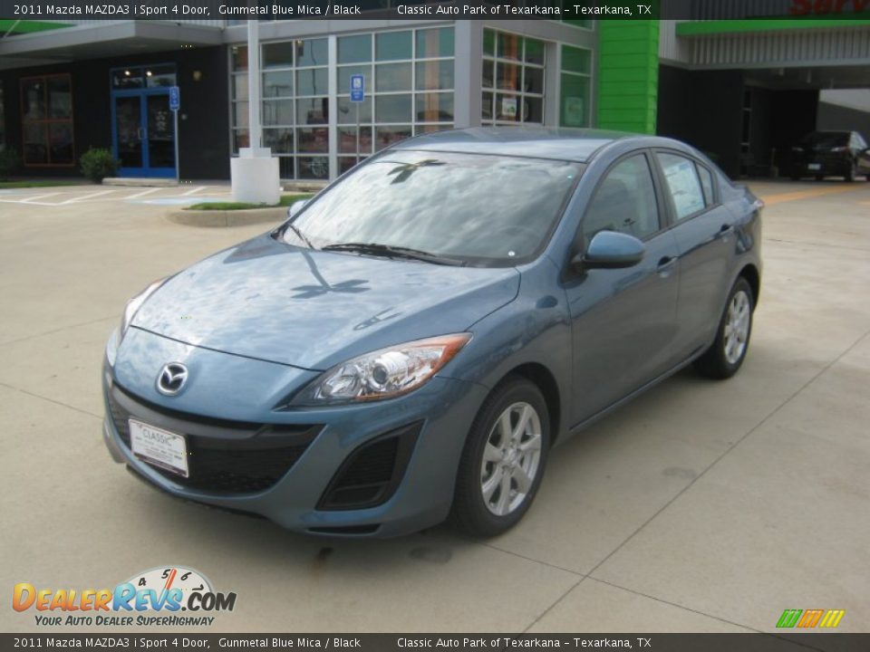 2011 Mazda MAZDA3 i Sport 4 Door Gunmetal Blue Mica / Black Photo #1