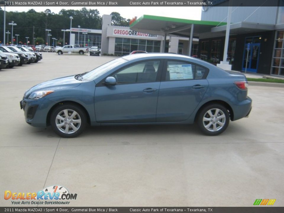 2011 Mazda MAZDA3 i Sport 4 Door Gunmetal Blue Mica / Black Photo #2