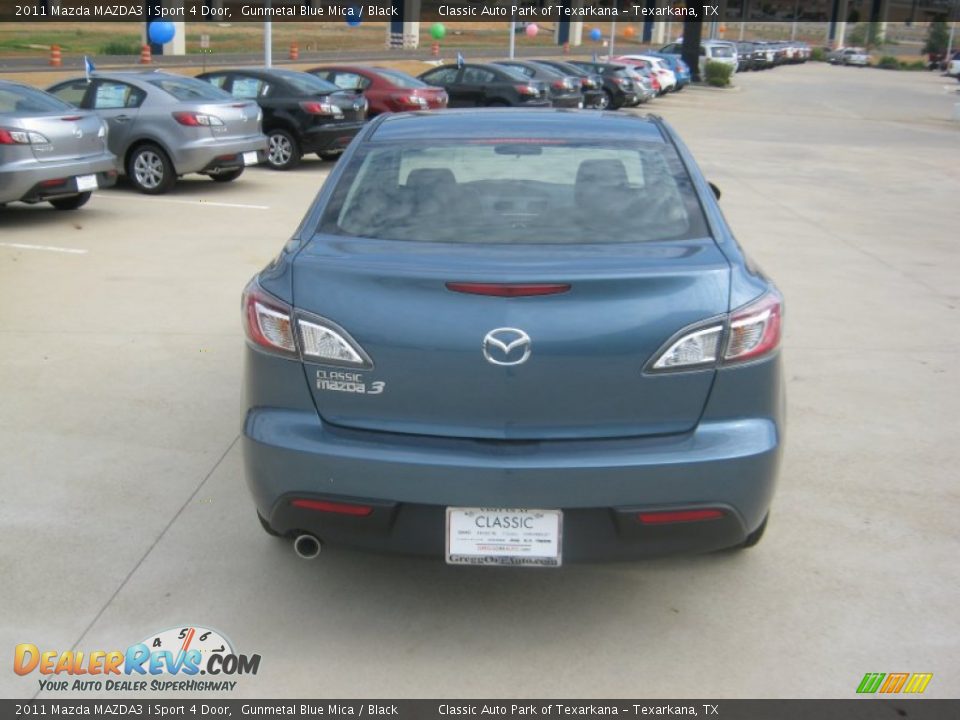 2011 Mazda MAZDA3 i Sport 4 Door Gunmetal Blue Mica / Black Photo #4