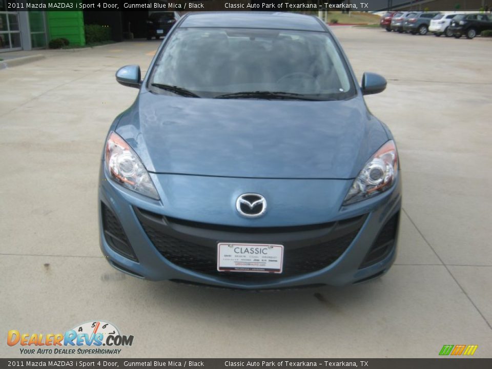 2011 Mazda MAZDA3 i Sport 4 Door Gunmetal Blue Mica / Black Photo #8