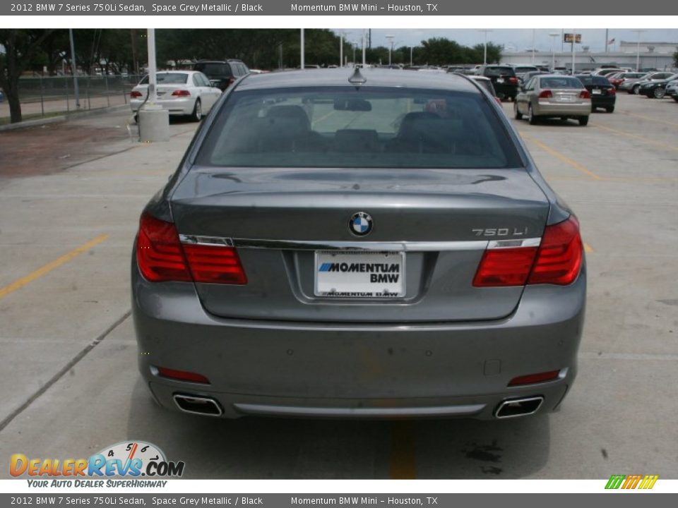 2012 BMW 7 Series 750Li Sedan Space Grey Metallic / Black Photo #3