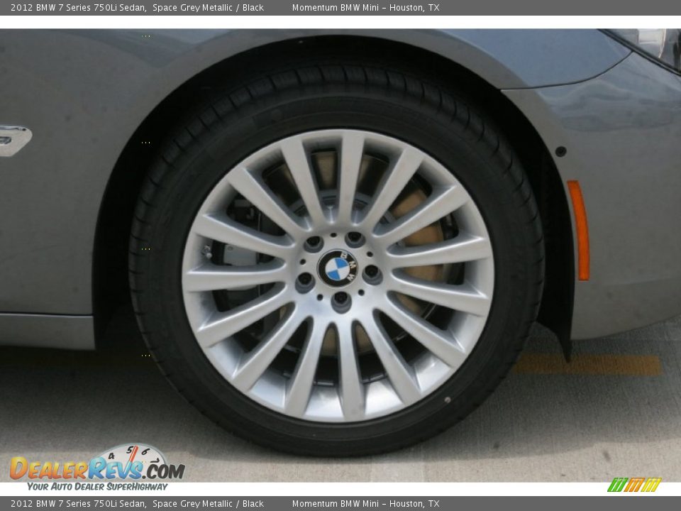 2012 BMW 7 Series 750Li Sedan Space Grey Metallic / Black Photo #7