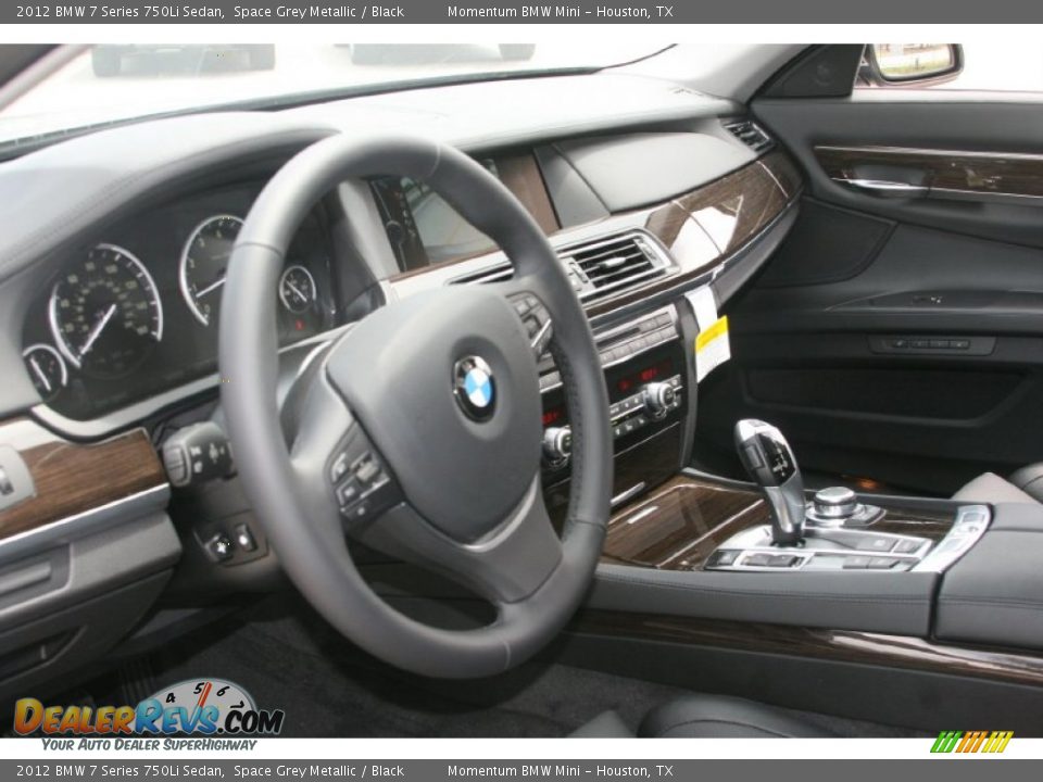 2012 BMW 7 Series 750Li Sedan Space Grey Metallic / Black Photo #9