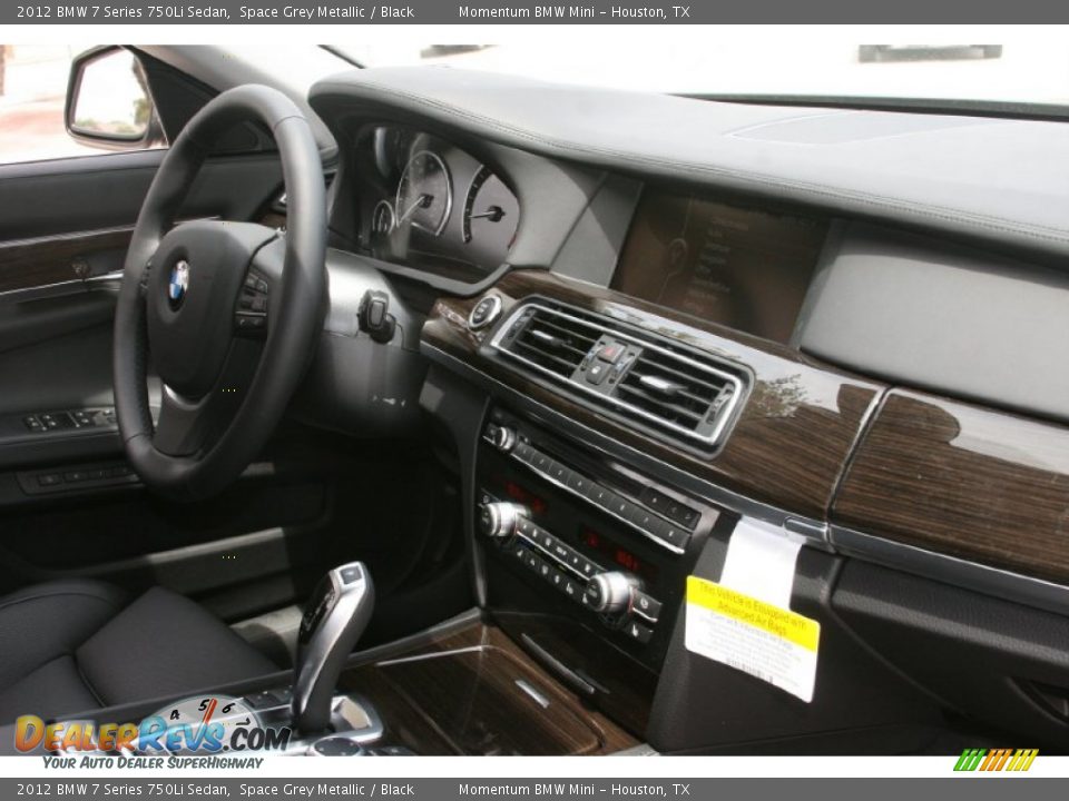 2012 BMW 7 Series 750Li Sedan Space Grey Metallic / Black Photo #35