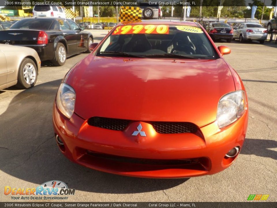 2006 Mitsubishi Eclipse GT Coupe Sunset Orange Pearlescent / Dark Charcoal Photo #2