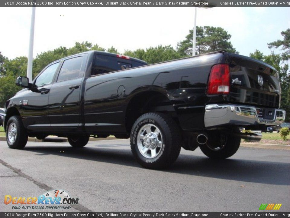 2010 Dodge Ram 2500 Big Horn Edition Crew Cab 4x4 Brilliant Black Crystal Pearl / Dark Slate/Medium Graystone Photo #5