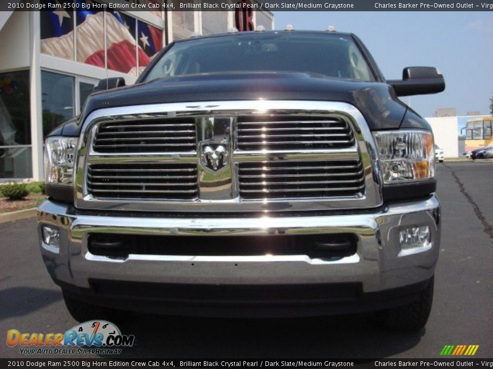 2010 Dodge Ram 2500 Big Horn Edition Crew Cab 4x4 Brilliant Black Crystal Pearl / Dark Slate/Medium Graystone Photo #8