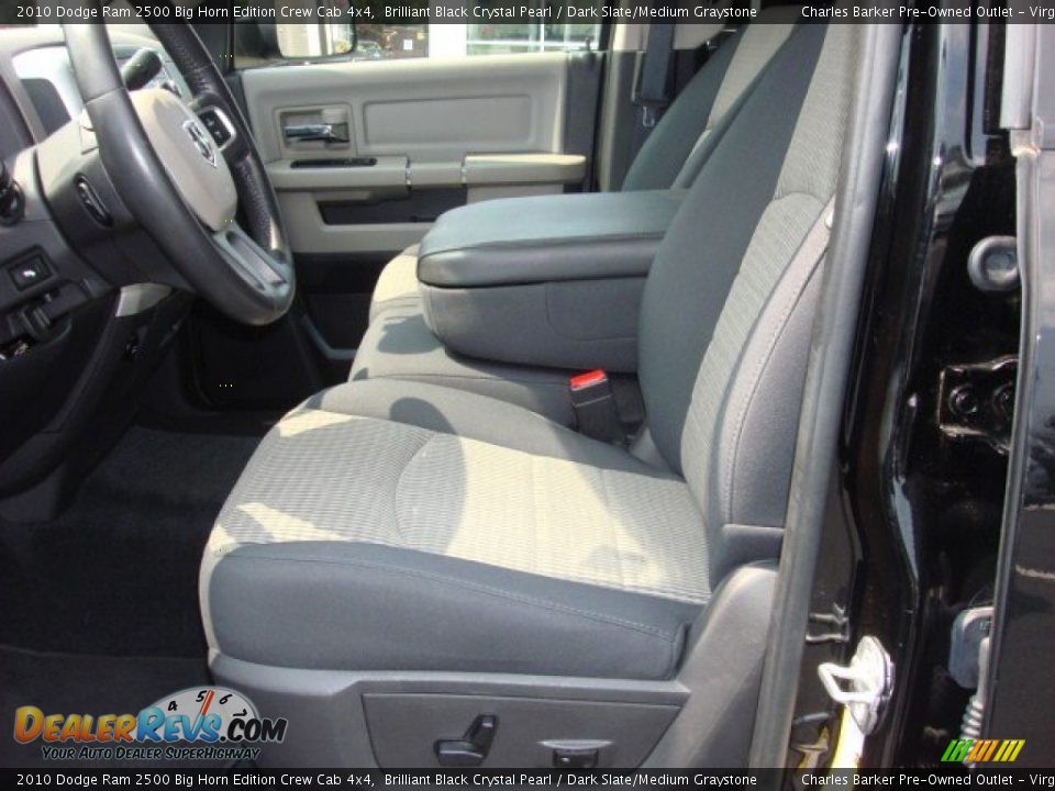 2010 Dodge Ram 2500 Big Horn Edition Crew Cab 4x4 Brilliant Black Crystal Pearl / Dark Slate/Medium Graystone Photo #9