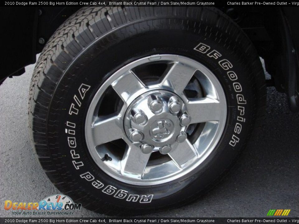 2010 Dodge Ram 2500 Big Horn Edition Crew Cab 4x4 Brilliant Black Crystal Pearl / Dark Slate/Medium Graystone Photo #24