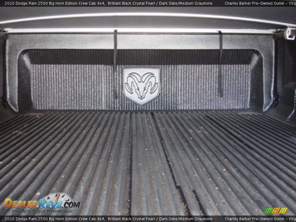 2010 Dodge Ram 2500 Big Horn Edition Crew Cab 4x4 Brilliant Black Crystal Pearl / Dark Slate/Medium Graystone Photo #30