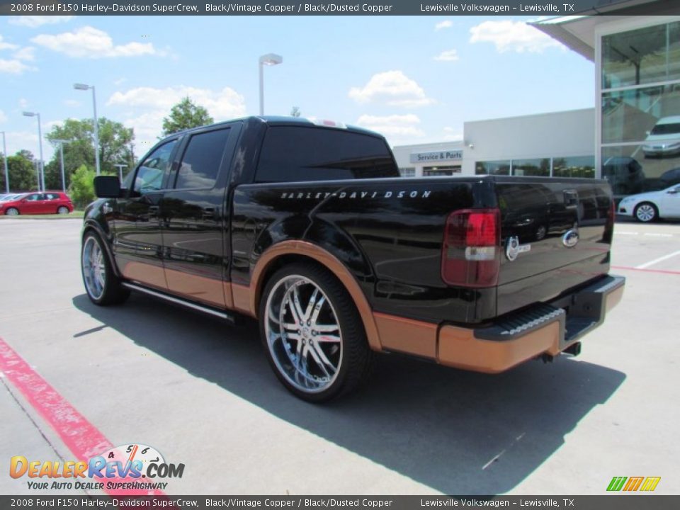 2008 Ford F150 Harley-Davidson SuperCrew Black/Vintage Copper / Black/Dusted Copper Photo #3