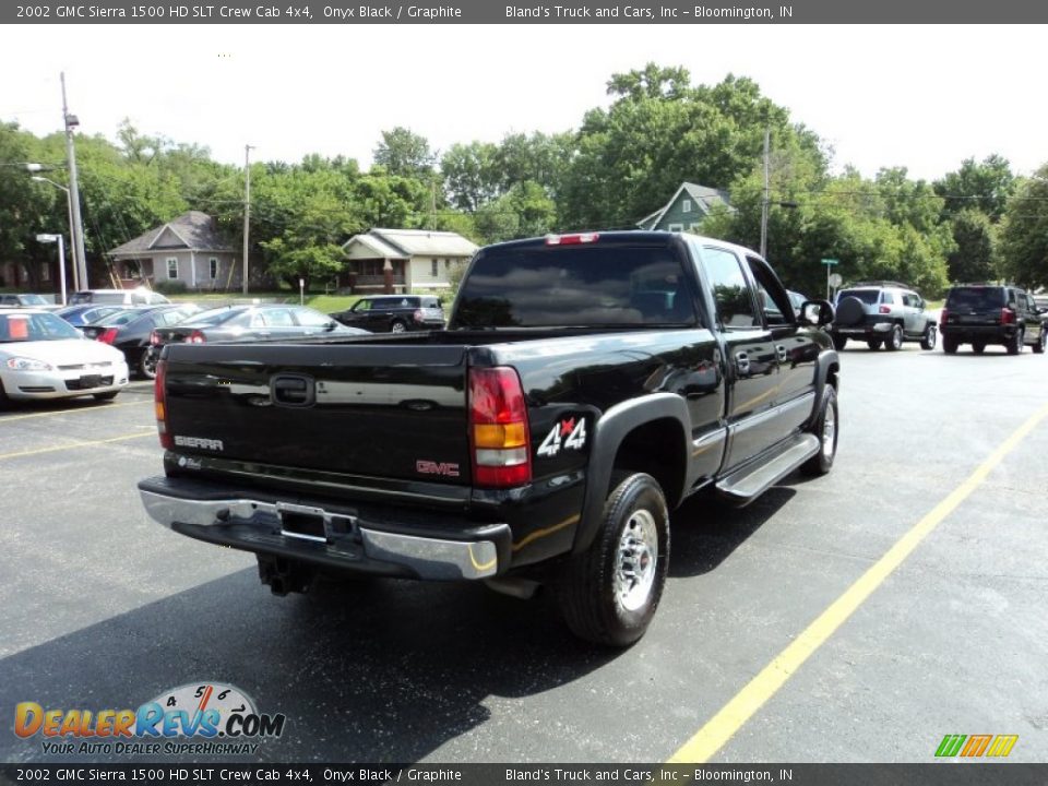 2002 GMC Sierra 1500 HD SLT Crew Cab 4x4 Onyx Black / Graphite Photo #3