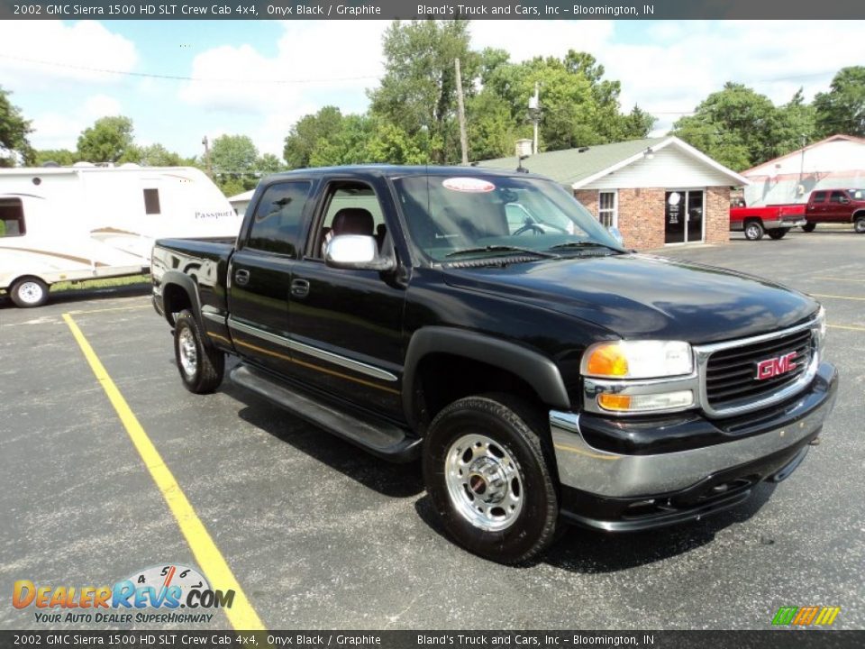 2002 GMC Sierra 1500 HD SLT Crew Cab 4x4 Onyx Black / Graphite Photo #19