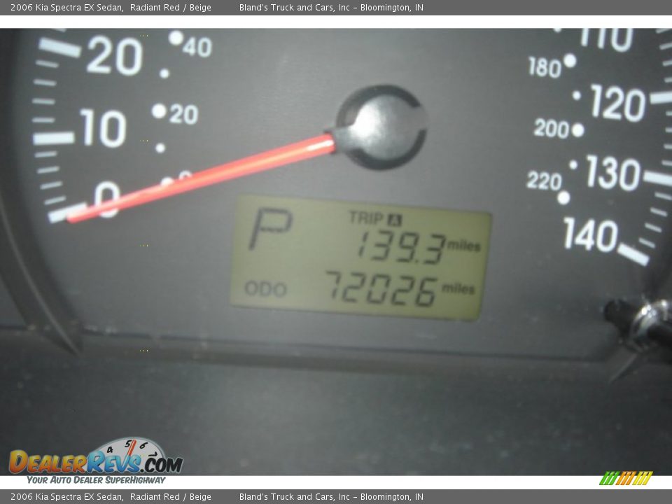 2006 Kia Spectra EX Sedan Radiant Red / Beige Photo #27