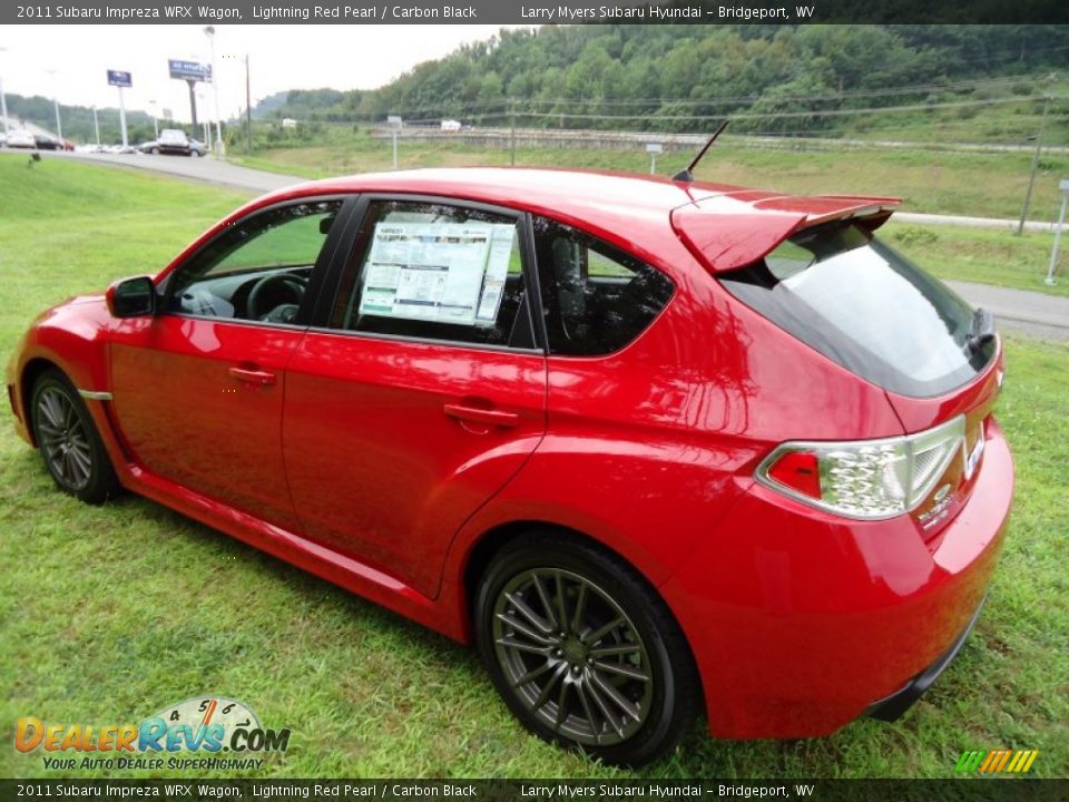 2011 Subaru Impreza WRX Wagon Lightning Red Pearl / Carbon Black Photo #5