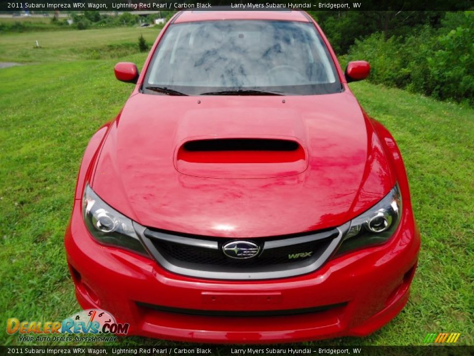2011 Subaru Impreza WRX Wagon Lightning Red Pearl / Carbon Black Photo #8