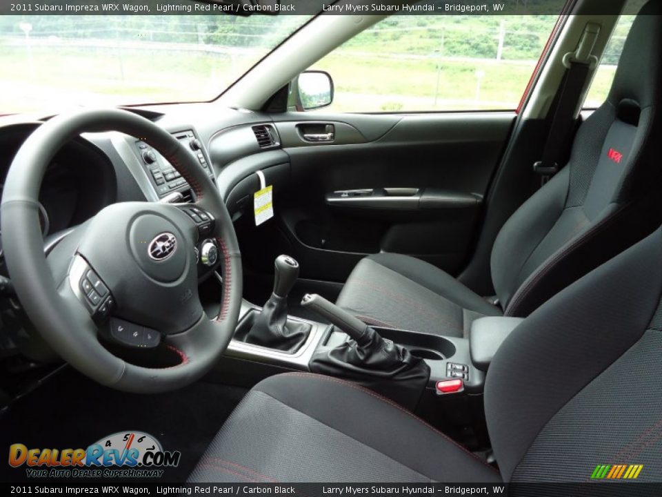 Carbon Black Interior - 2011 Subaru Impreza WRX Wagon Photo #13