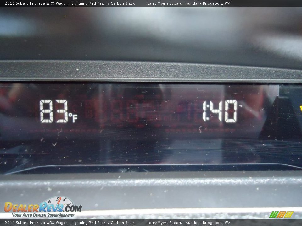 2011 Subaru Impreza WRX Wagon Lightning Red Pearl / Carbon Black Photo #15