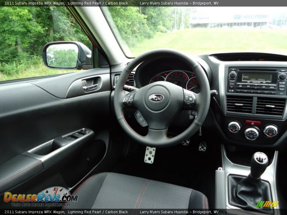 2011 Subaru Impreza WRX Wagon Lightning Red Pearl / Carbon Black Photo #23