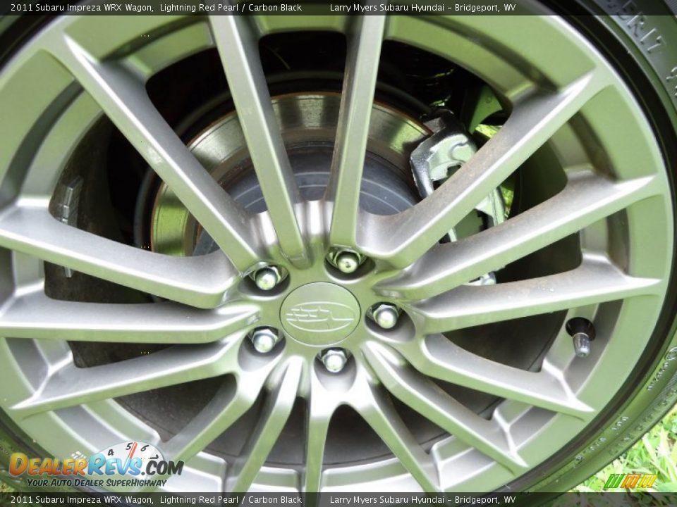 2011 Subaru Impreza WRX Wagon Lightning Red Pearl / Carbon Black Photo #25