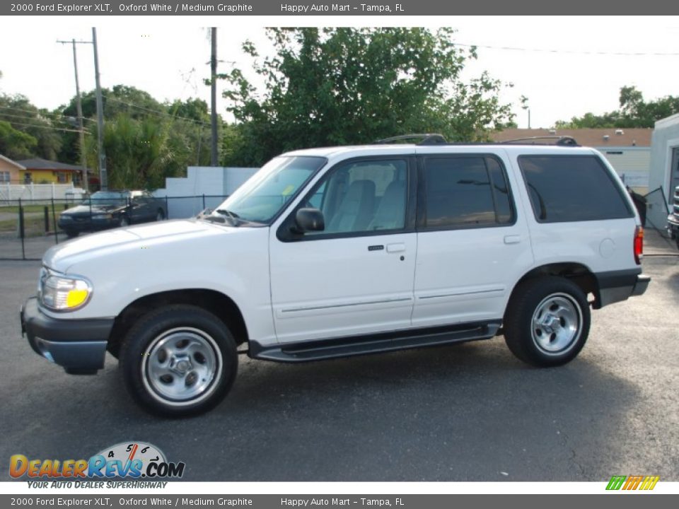 2000 Ford Explorer XLT Oxford White / Medium Graphite Photo #1