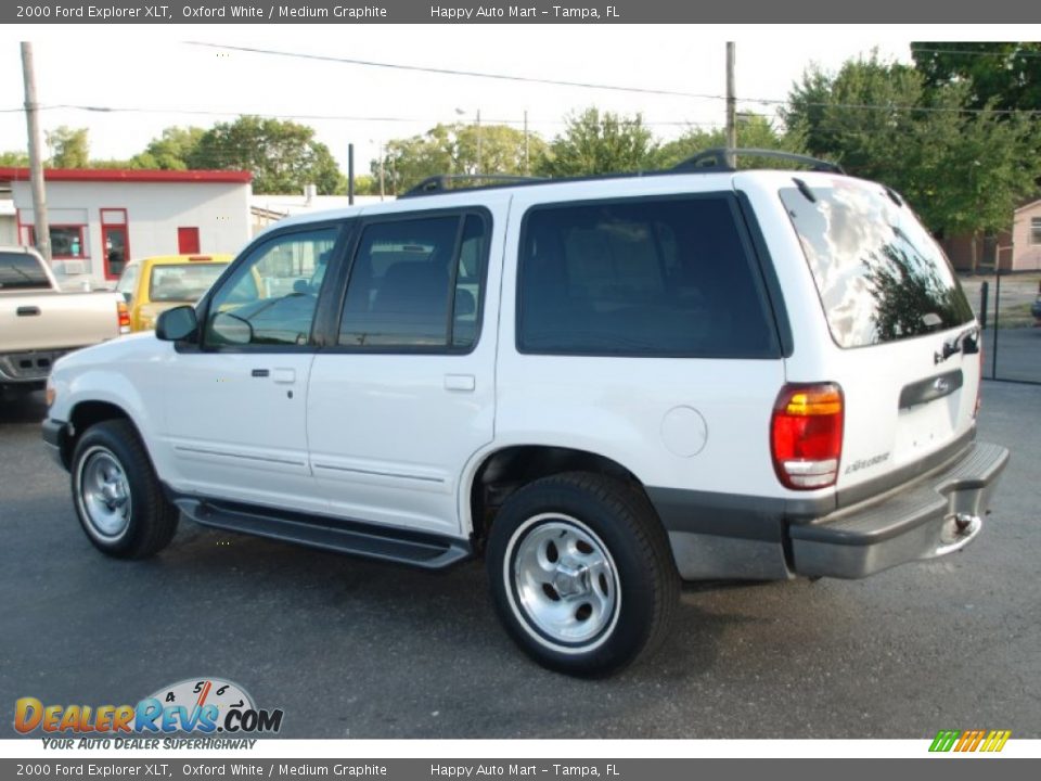 2000 Ford Explorer XLT Oxford White / Medium Graphite Photo #5