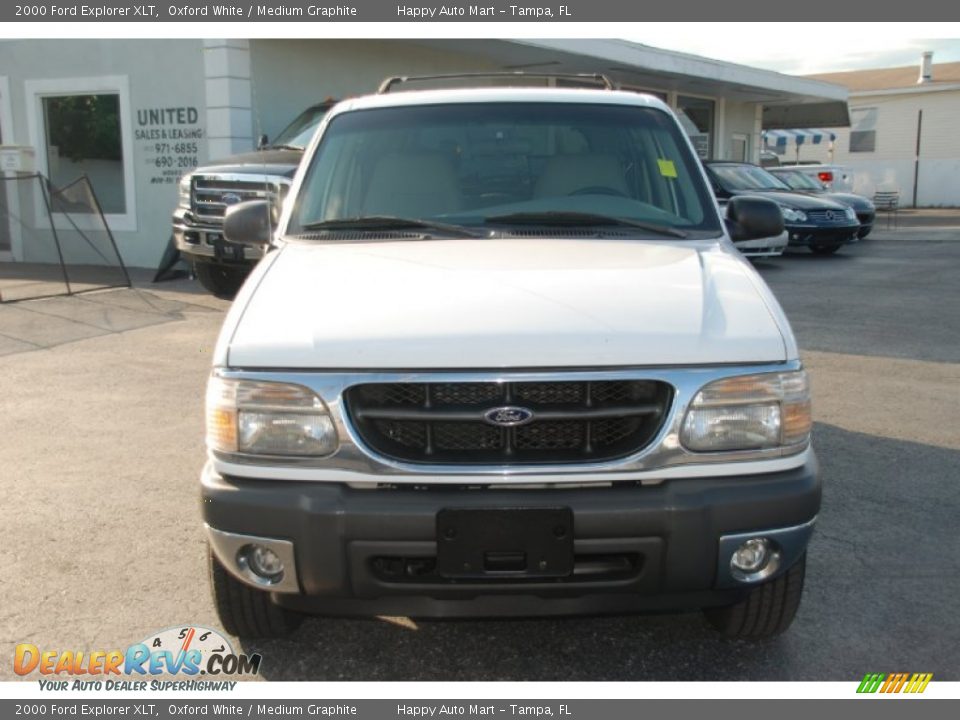2000 Ford Explorer XLT Oxford White / Medium Graphite Photo #9