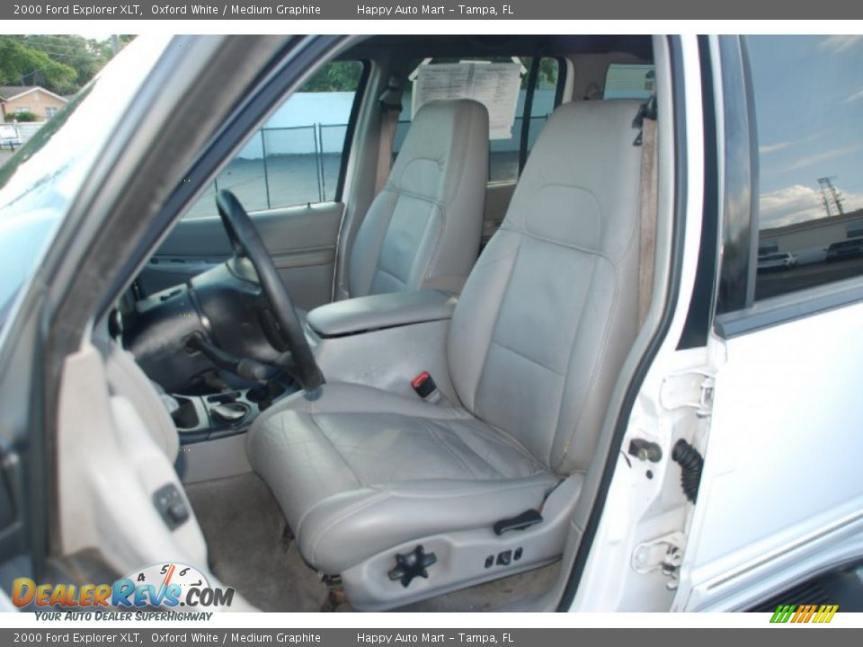 2000 Ford Explorer XLT Oxford White / Medium Graphite Photo #11