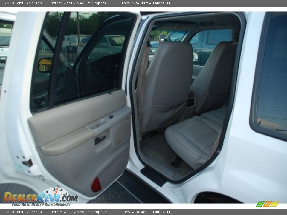 2000 Ford Explorer XLT Oxford White / Medium Graphite Photo #18