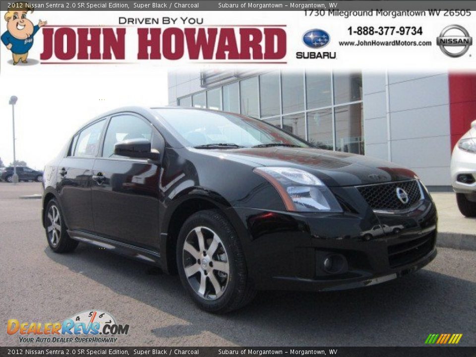 2012 Nissan Sentra 2.0 SR Special Edition Super Black / Charcoal Photo #1