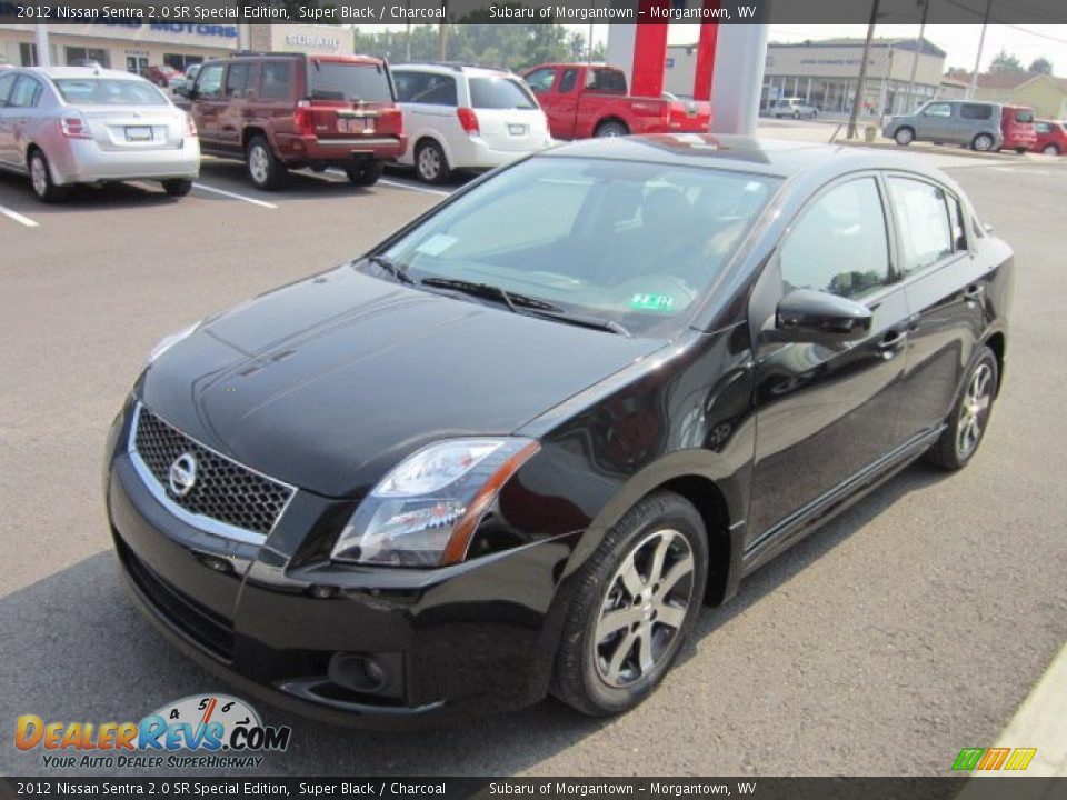 2012 Nissan Sentra 2.0 SR Special Edition Super Black / Charcoal Photo #7