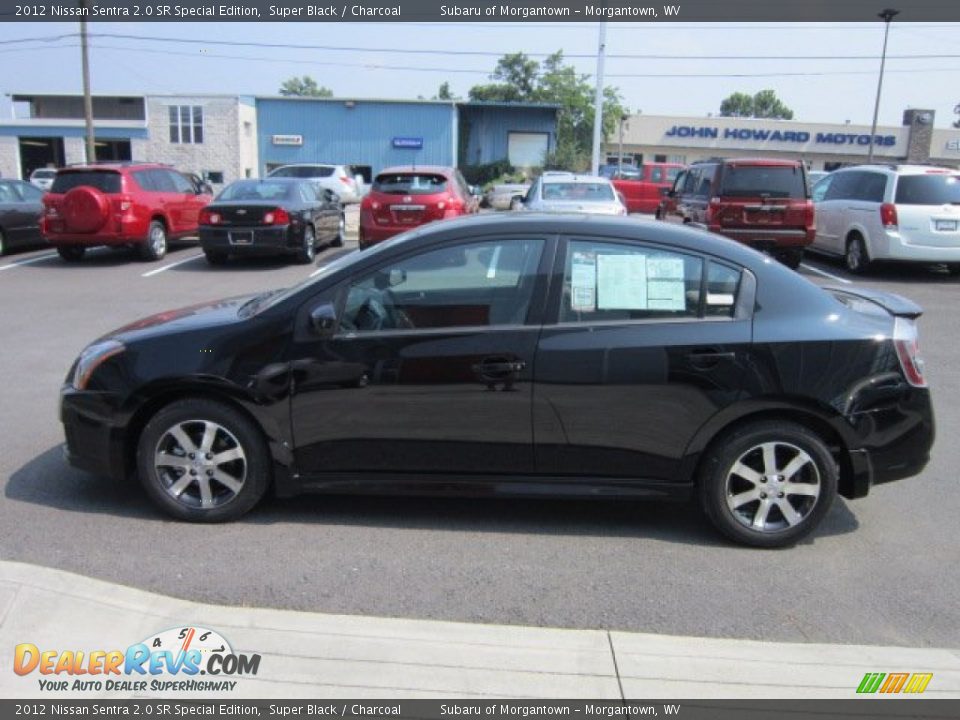 2012 Nissan Sentra 2.0 SR Special Edition Super Black / Charcoal Photo #8