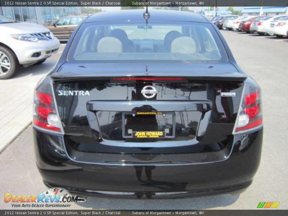 2012 Nissan Sentra 2.0 SR Special Edition Super Black / Charcoal Photo #10