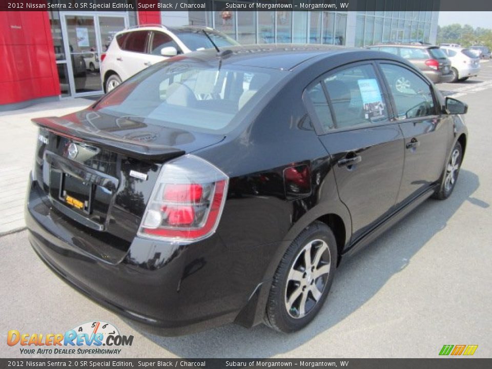 2012 Nissan Sentra 2.0 SR Special Edition Super Black / Charcoal Photo #11