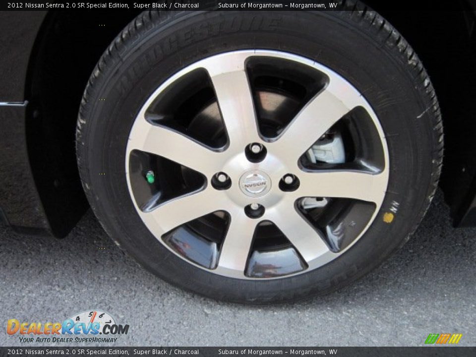 2012 Nissan Sentra 2.0 SR Special Edition Super Black / Charcoal Photo #13