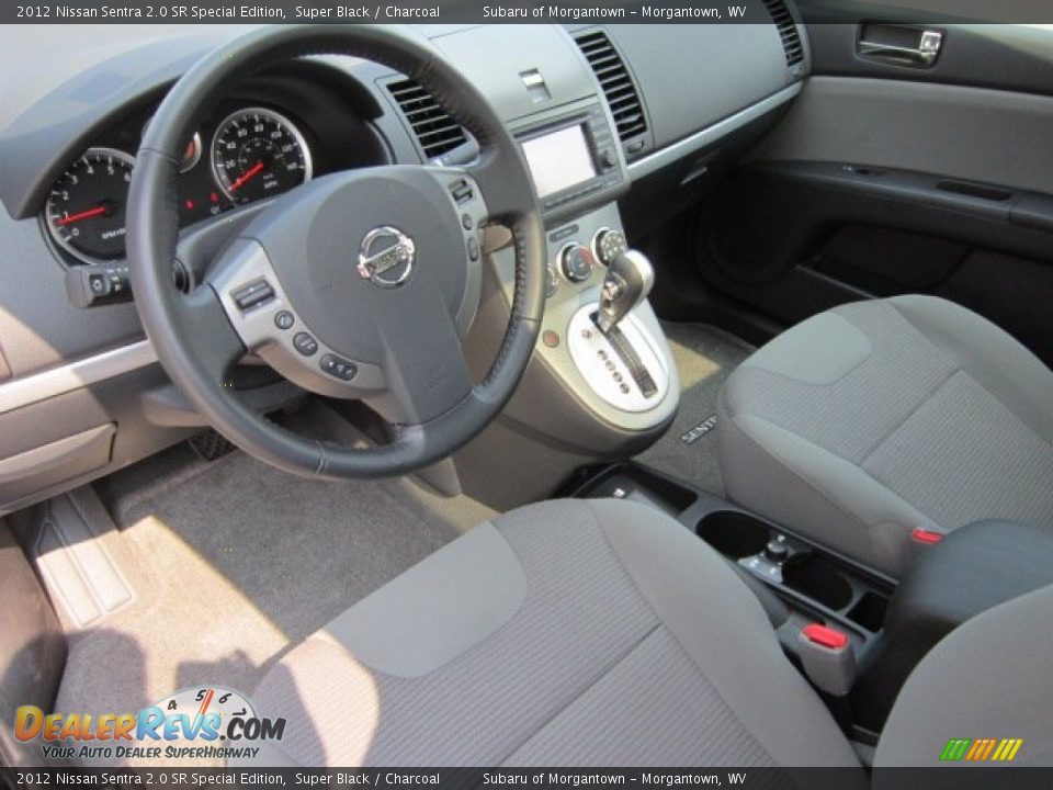 2012 Nissan Sentra 2.0 SR Special Edition Super Black / Charcoal Photo #14