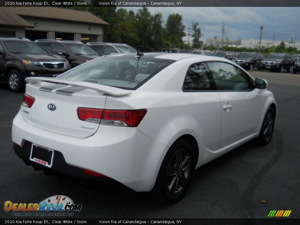 2010 Kia Forte Koup EX Clear White / Stone Photo #2