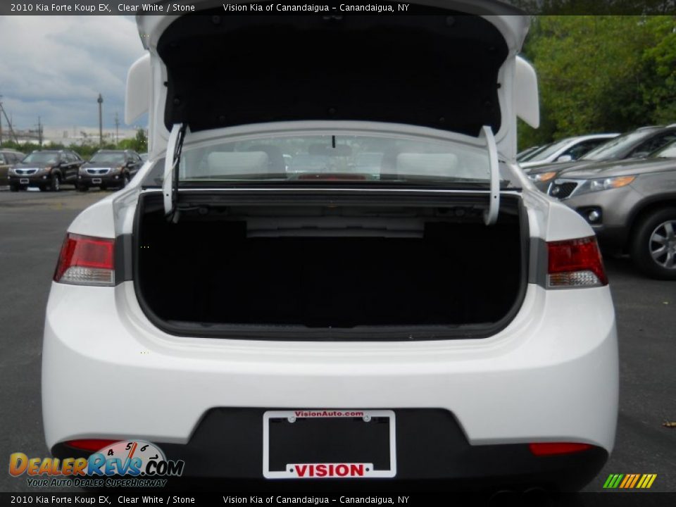 2010 Kia Forte Koup EX Clear White / Stone Photo #6