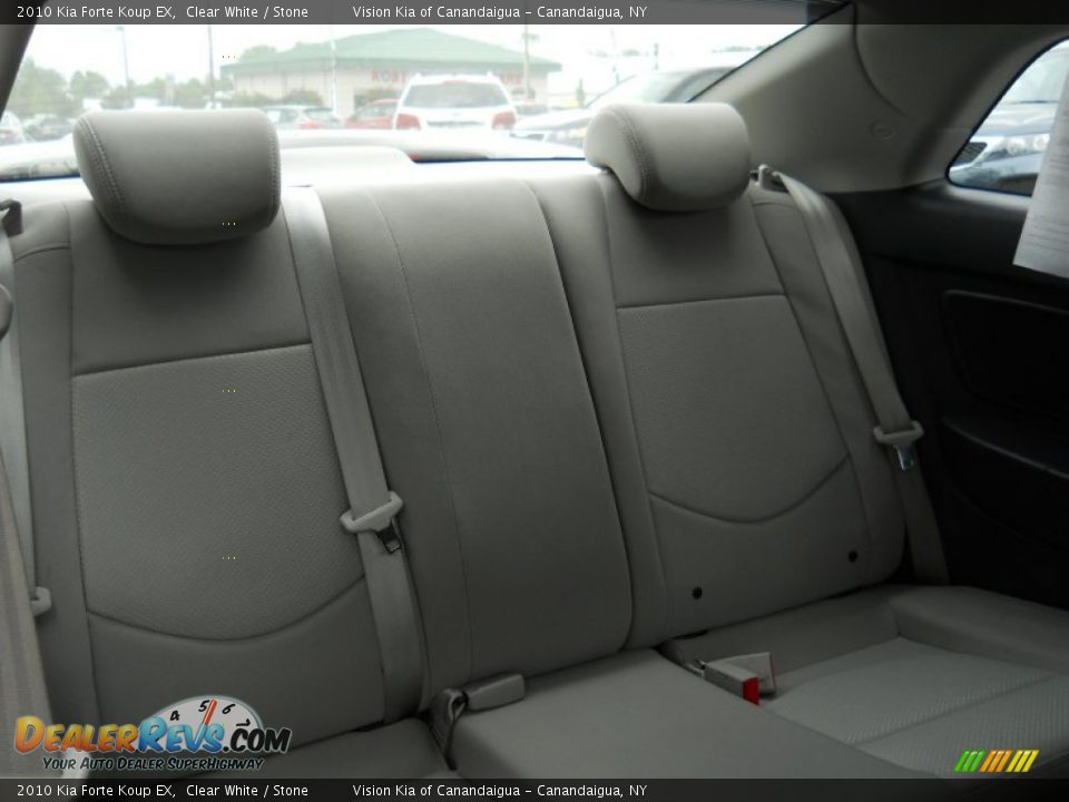 2010 Kia Forte Koup EX Clear White / Stone Photo #8