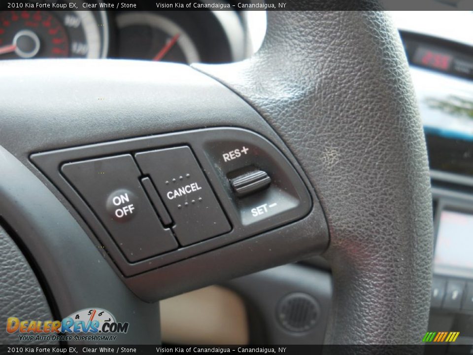 2010 Kia Forte Koup EX Clear White / Stone Photo #9