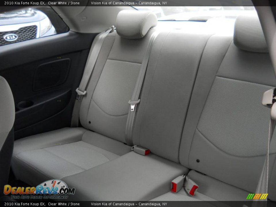 2010 Kia Forte Koup EX Clear White / Stone Photo #22