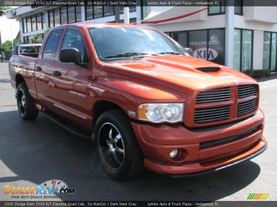 2005 Dodge Ram 1500 SLT Daytona Quad Cab Go ManGo! / Dark Slate Gray Photo #1