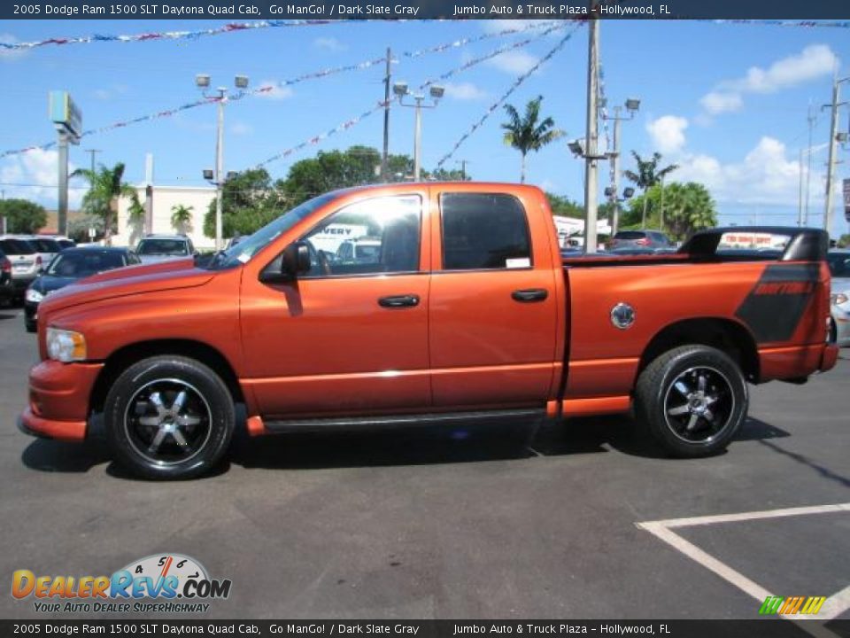 2005 Dodge Ram 1500 SLT Daytona Quad Cab Go ManGo! / Dark Slate Gray Photo #6