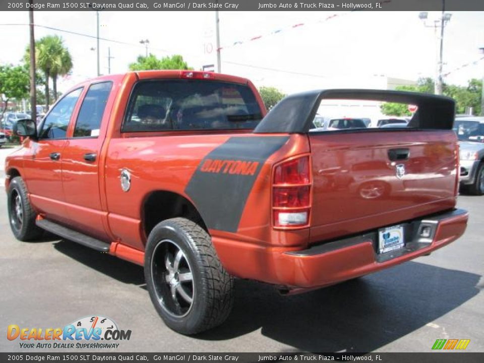 2005 Dodge Ram 1500 SLT Daytona Quad Cab Go ManGo! / Dark Slate Gray Photo #7