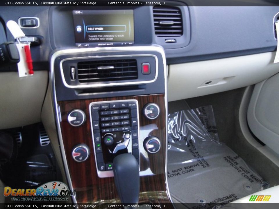 2012 Volvo S60 T5 Caspian Blue Metallic / Soft Beige Photo #9