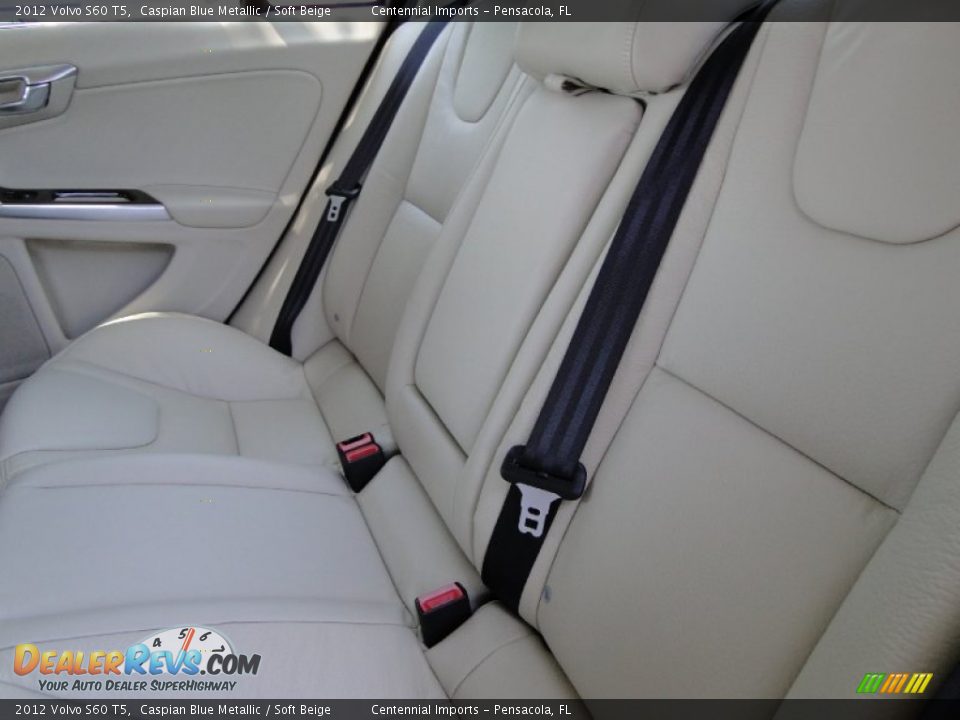 2012 Volvo S60 T5 Caspian Blue Metallic / Soft Beige Photo #20