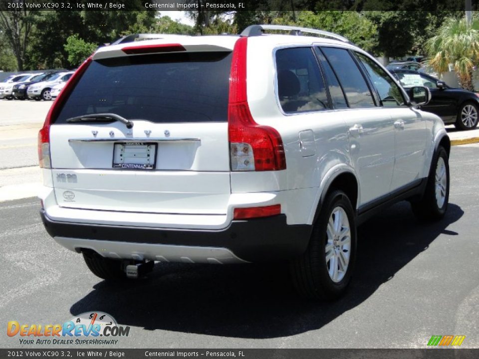 2012 Volvo XC90 3.2 Ice White / Beige Photo #5