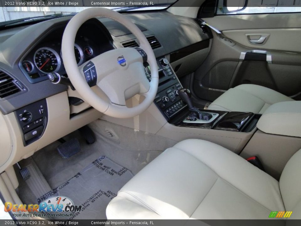 Beige Interior - 2012 Volvo XC90 3.2 Photo #15