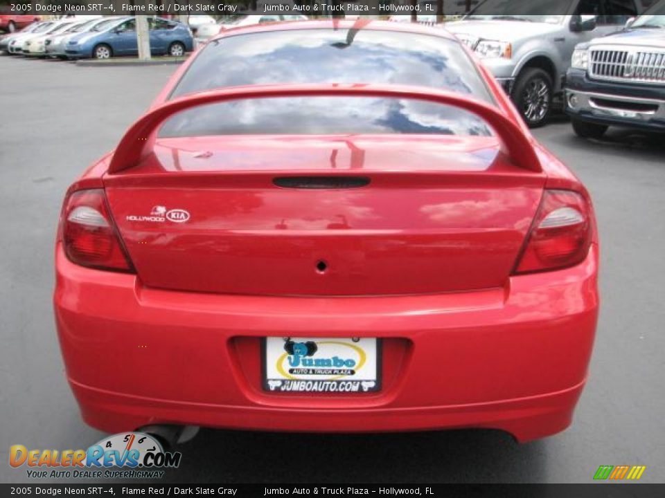 2005 Dodge Neon SRT-4 Flame Red / Dark Slate Gray Photo #8