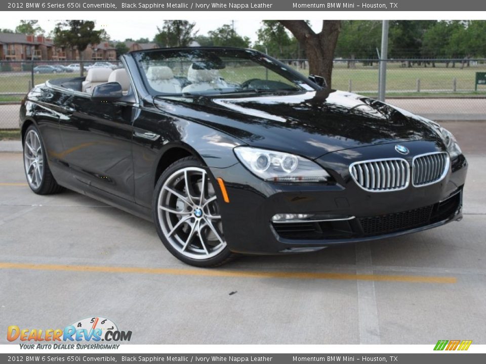 Front 3/4 View of 2012 BMW 6 Series 650i Convertible Photo #1